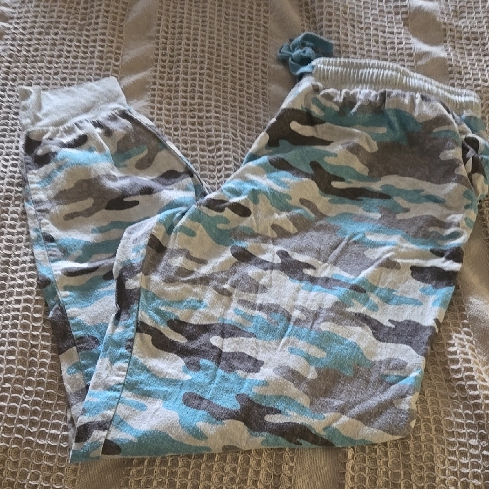 Camo Joggers - Blue and Gray